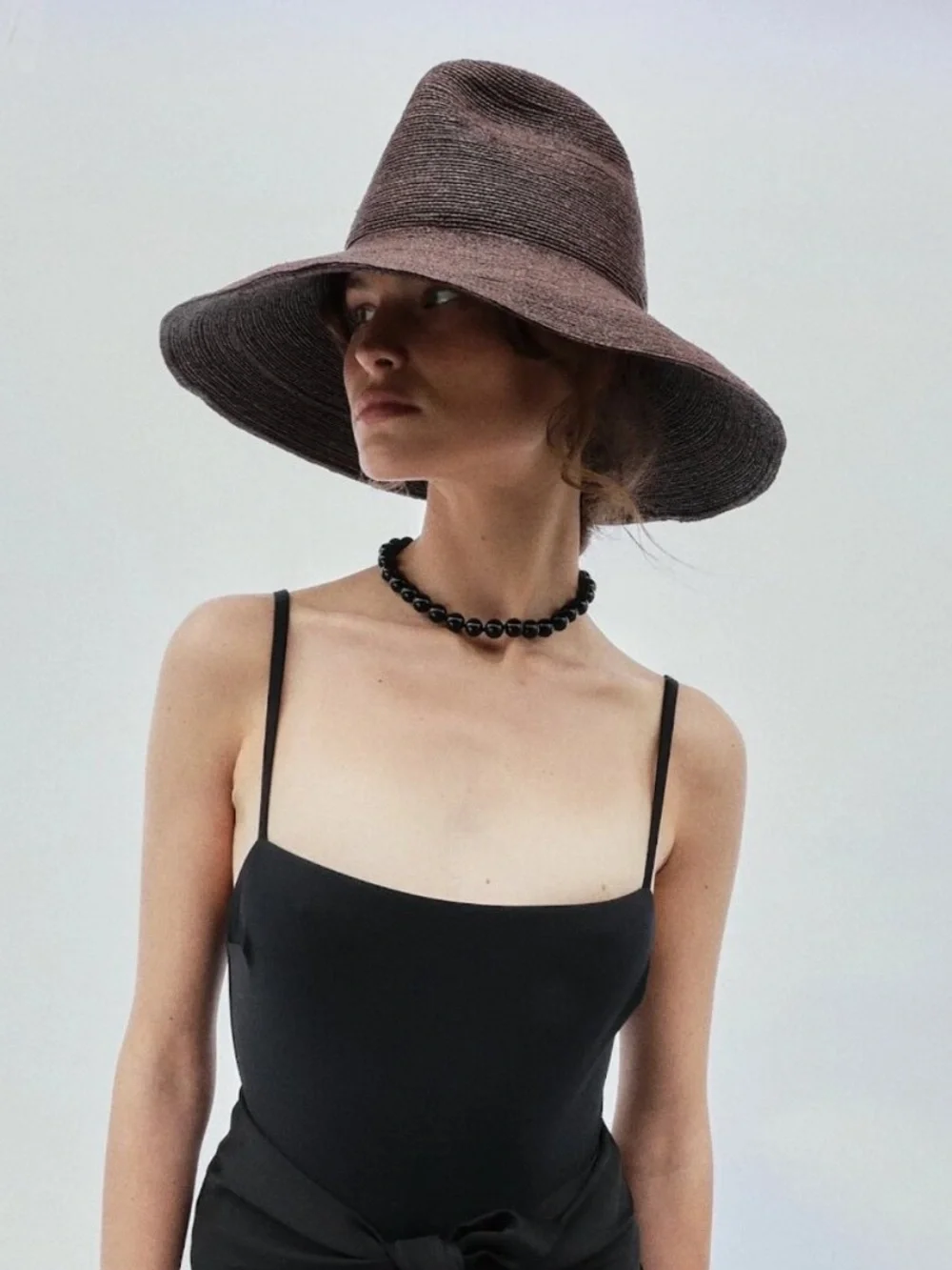 Janessa Leone Colette Hat in Chocolate